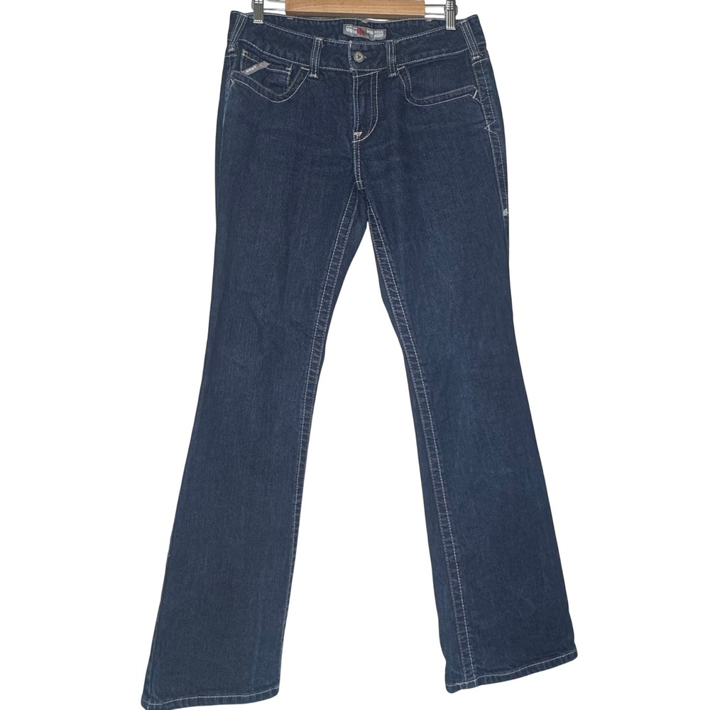 Ariat Work FR Womens 30R Mid Rise Boot Jeans Dark Wash Flame Resistant 10019544